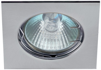 Светильник литой квадрат MR16,12V/220V, 50W хром (100/2100)KL2 CH | C0043660 | ЭРА