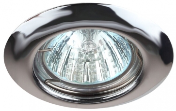 Светильник точечный встраиваемый под лампу ST3 50Вт MR16 хром штампованный | C0043804 | ЭРА
