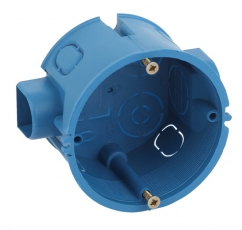 Коробка установочная КУТС 68х45мм для твердых стен саморез., стык узлы синяя IP20 | Б0039186 | ЭРА