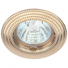Светильник точечный встраиваемый под лампу KL55 50Вт MR16 золото литой | Б0017100 | ЭРА
