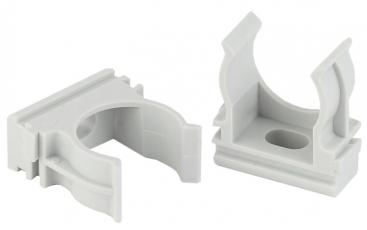 Крепеж-клипса CLIP-16 (cерый) для трубы d 16мм (100/2000/48000) |Б0020035 | ЭРА