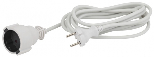 Удлинитель Россия UX(6)-1-3m без заземл, 1гн, 3м, ПВС, 2x0.75мм2, 6А | Б0039819 | ЭРА