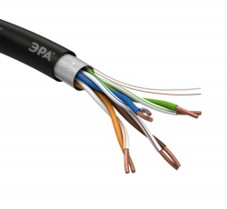 ЭРА Кабель витая пара F/UTP 4x2x24AWG Cat5e CU PE OUTDOOR 305 м SIMPLE | Б0044686 | ЭРА