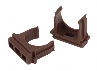 ЭРА Крепеж-клипса (дуб) для трубы d 20мм (10шт) (10/1400/42000) | Б0043221 | ЭРА