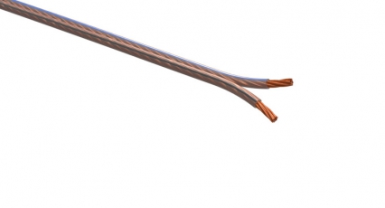 A-50-S Акустический кабель 2х0,50 мм2 прозрачный, 100м (12/432) | Б0048271 | ЭРА