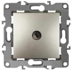 Розетка TV 12-3101-04 одиночная, шампань (10/100/2500) |Б0014708 | ЭРА