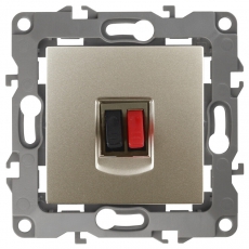 Розетка аудио 12-3111-04 шампань (10/100/3200) |Б0027454 | ЭРА