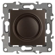 Светорегулятор поворотно-нажимной 12-4101-13 , 400ВА 230В, бронза (6/60/1920) |Б0019363 | ЭРА