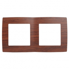 Рамка на 2 поста 12-5002-08 , вишня (10/100/3000) |Б0014758 | ЭРА