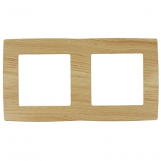Рамка на 2 поста 12-5002-11 , сосна (10/100/3000) |Б0019147 | ЭРА