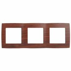 Рамка на 3 поста 12-5003-08 , вишня (15/150/2400) |Б0014768 | ЭРА