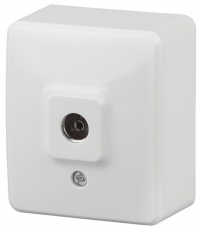 Розетка TV 11-3201-01 одиночная, ОУ, Эксперт, белый (16/160/3200) |Б0020724 | ЭРА