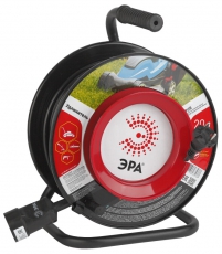 Удлиннитель силовой RP-1-2x0.75-20m пласт. катушка без заземл. 20м 1гн 2х0.75мм2 (2/30) |Б0017615 | ЭРА