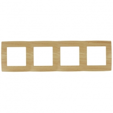 Рамка на 4 поста 12-5004-11 , сосна (10/100/2000) |Б0019149 | ЭРА