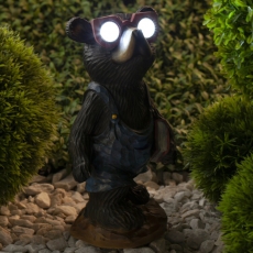 Cветильник садовый декоративный SL-RSN27-BEAR1 на солнечной батарее, полистоун, цветной, 27 см | Б0018812 | ЭРА