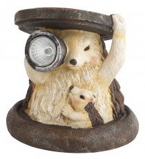 Cветильник садовый декоративный SL-RSN11-HDG2 на солнечной батарее, полистоун, цветной, 11 см | Б0018813 | ЭРА