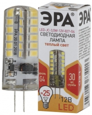 Лампа светодиодная JC-3,5W-12V-827-G4 (диод, капсула, 3,5Вт, тепл, G4) | Б0033195 | ЭРА