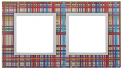 14-5102-00 Электроустановка ЭРА Рамка на 2 поста, стекло, Эра Elegance, прозрачный+бел | Б0034487 | ЭРА