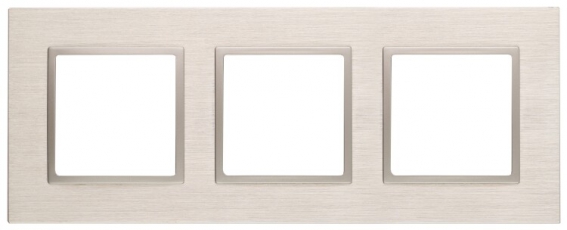 14-5203-04 Электроустановка ЭРА Рамка на 3 поста, металл, Эра Elegance, шампань+шамп | Б0034554 | ЭРА