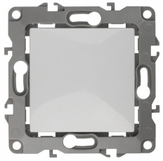 12А-1001-01 Электроустановка ЭРА Выключатель, 10АХ-250В, Эра12, Al+Cu, белый | Б0038584 | ЭРА