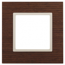 14-5301-09 Электроустановка ЭРА Рамка на 1 пост, дерево, Эра Elegance, дуб+сл.кость | Б0034568 | ЭРА