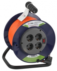 Удлинитель силовой ЭРА RPx-4es-3x1.5-30m на п. катушке c/з 4 гн 30м ПВС 3х1.5 | Б0043056 | ЭРА