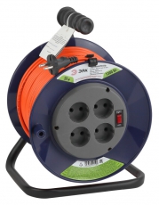 Удлинитель силовой RPx-4s-2x0.75-50m на п. катушке б/з 4 гн 50м ПВС 2х0.75 (2/36) | Б0043049 | ЭРА