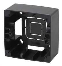 12-6101-06 ЭРА Коробка наклад. монтажа 1 пост, Эра12, чёрный | Б0043165 | ЭРА