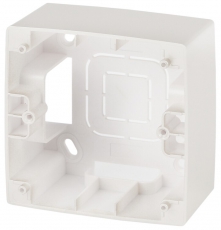 12-6101-15 ЭРА Коробка наклад. монтажа 1 пост, Эра12, перламутр | Б0043169 | ЭРА