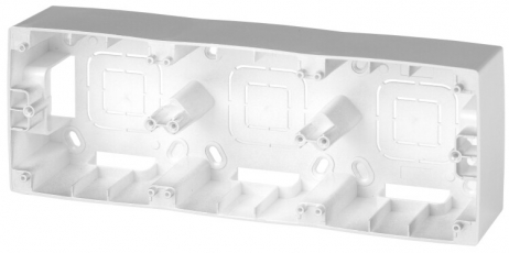 12-6103-03 ЭРА Коробка наклад. монтажа 3 поста, Эра12, алюминий | Б0043182 | ЭРА