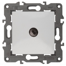 14-3102-01 ЭРА Розетка TV проходная, IP20, Эра Elegance, белый | Б0034296 | ЭРА