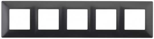 14-5005-05 ЭРА Рамка на 5 постов, Эра Elegance, антрацит | Б0034409 | ЭРА