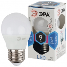 Лампа светодиодная LED P45-9W-840-E27 | Б0029044 | ЭРА