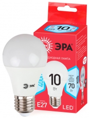 Лампа светодиодная LED 10Вт Е27 4000К smd A60-10w-840-E27_ECO | Б0028005 | ЭРА