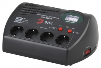 Стабилизатор напряжения компакт. СНК-500-М м.д., 160-260В/220В, 500ВА | Б0031066 | ЭРА