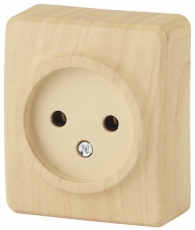 11-2201-11 Электроустановка ЭРА Розетка 2P, 16A-250В, IP20, ОУ, Эра Эксперт, сосна | Б0031553 | ЭРА