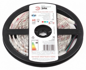Лента светодиодная 60 диодов IP65 мультиколор LS5050-60LED-IP65-RGB-eco-3m | Б0035607 | ЭРА