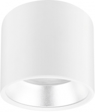 Светильник накладной подсветка OL8 GX53 WH/SL под лампу Gx53, алюминий, цвет белый+серебро (40/800) | Б0048537 | ЭРА