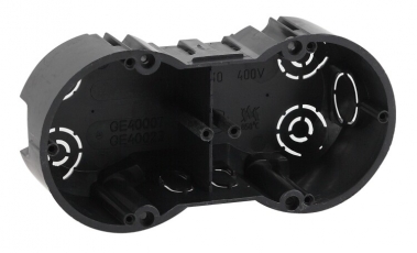 Коробка установочная КУТ 2-х местная 141х70х45мм для твердых стен саморез. IP20 (100/1800) | Б0047213 | ЭРА