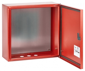 Щит с монтажной панелью КРАСНЫЙ ЩМПг-05 IP54 (400х400х175) (42) | Б0047703 | SIMPLE ЭРА