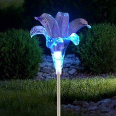 Светильник садовый уличный ERASF22-19 Лилия на солнечных батареях 75 см | Б0053379 | ЭРА