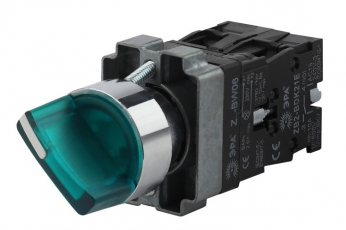 Переключатель LAY5-BK2365 2 положения зеленый (20/200/3200) | Б0045690 | ЭРА