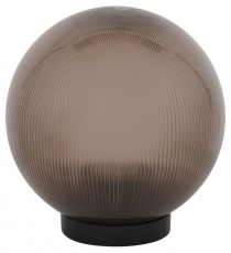 Светильник садово-парковый НТУ 02-60-205 без опоры, шар дымчатый призма D=200 mm | Б0048070 | ЭРА