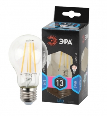 Лампа светодиодная F-LED A60-13W-840-E27 (филамент, груша, 13Вт, нейтр., Е27) | Б0035028 | ЭРА