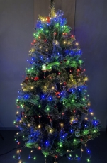 Гирлянда светодиодная Дождик 10 нитей 2 метра мультиколор ENIN -2NM 220V IP20 (60/1440) | Б0047966 | ЭРА