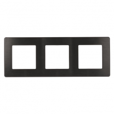 Рамка для розеток и выключателей серия 12 12-5103-05 на 3 поста, сатин, антрацит | Б0052523 | ЭРА