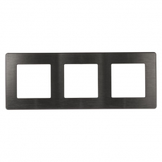 Рамка для розеток и выключателей серия 12 12-5103-12 на 3 поста, 12 сатин, графит | Б0052525 | ЭРА