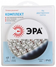 Комплект светодиодной ленты 2835kit-4,8-60-12-IP65-6500-5m | Б0043063 | ЭРА