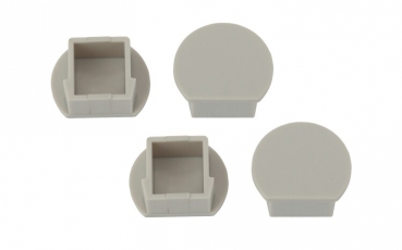 Набор заглушек для профиля LF281, 1915-3A 4 глухие круглые | Б0039459 | ЭРА