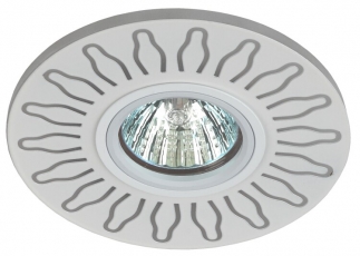 Светильник точечный встраиваемый DK LD31 WH декор cо светодиодной подсветкой MR16, 220V, max 11W, белый | Б0036500 | ЭРА